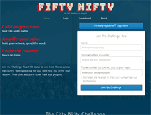 Tablet Screenshot of fiftynifty.org